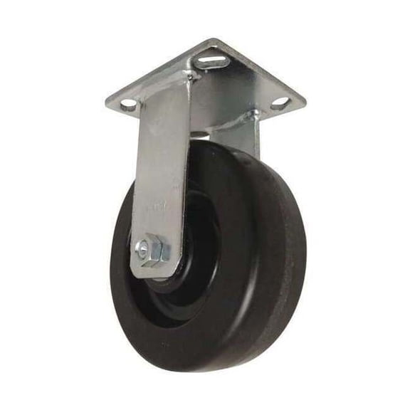 Rwm Plate Caster, Rigid, Phenolic, 8", 1400 lb 47-DUR-0820-R