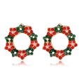 thumbnail image 1 of WREESH Boucles d'Oreilles en Métal Style Noël Décorer un Noël Différent, 1 of 1