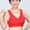 Red, variant on Munlar Sports Bras,Everyday Bras For Women,Women Solid Sleeveless Plus Size Lingerie Front Four Button Wide Strap Tank Bra