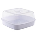 thumbnail image 2 of Billuyoard Vaporizador de microondas Calor uniformemente Utensilios de cocina Vaporizadores A prueba de calor Tapa transparente apilable Utensilios de cocina, 2 of 6