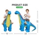 thumbnail image 2 of Disfraz inflable de dinosaurio One Casa Diplodocus T Rex para niños, 2 of 6