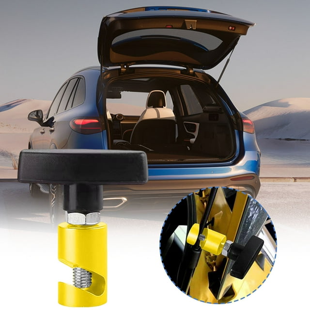 Rwvbm Car Hood Support Rod Aluminum Alloy Trunk Pressure Rod Fixing Tool 3/8 Max Grip Slip & Pinch Prevention Device Easy Rotation Adjustment Blue Anodized Finish