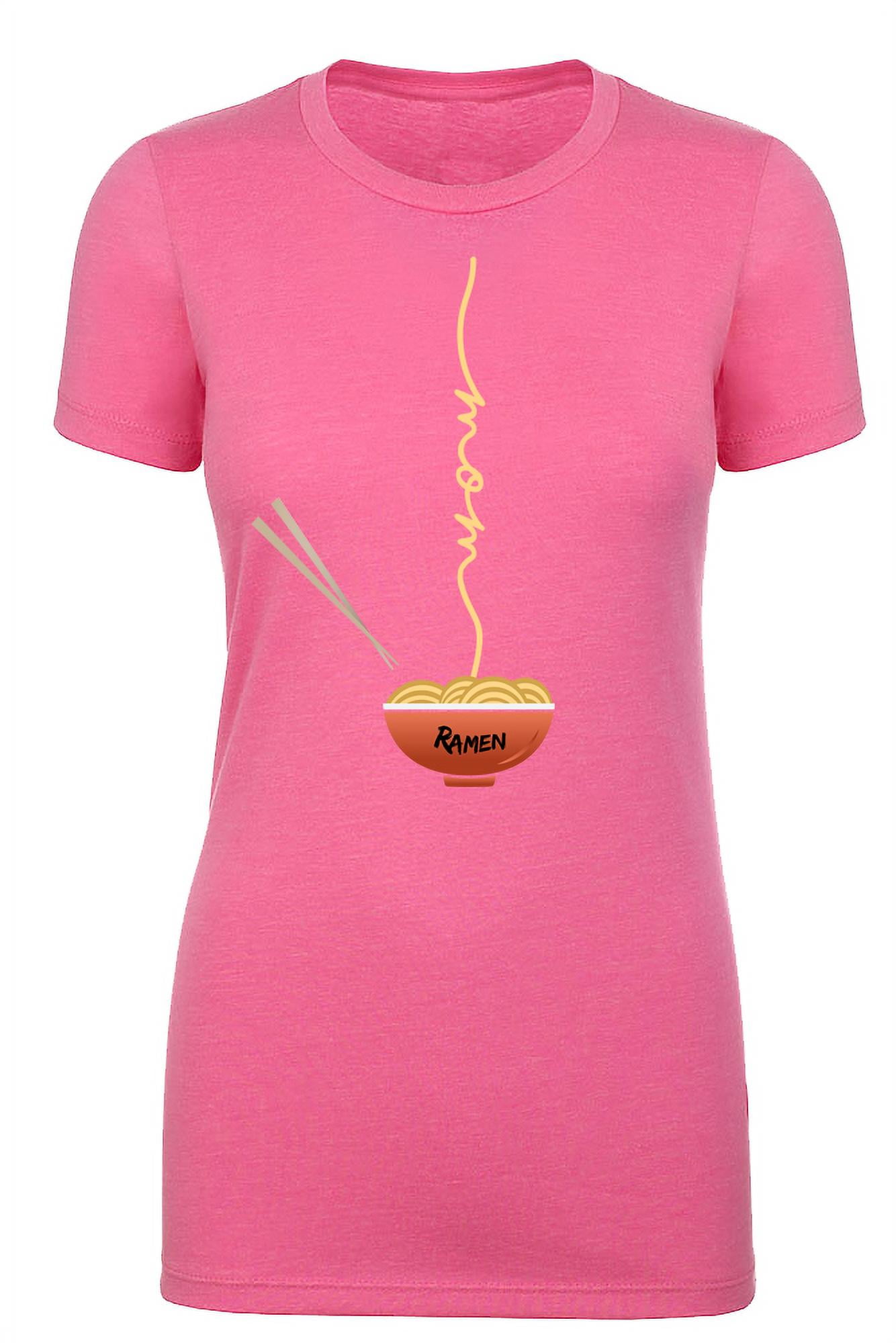 Custom Printed Woman's T-shirt, Ladies Ramen Noodle Graphic Tees -  Walmart.com
