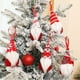 thumbnail image 4 of Bewildely Muñeco de gnomo colgante de 6 uds., adorno de Navidad, tamaño compacto, diseño bonito, juguete para niños, decoración de Navidad, Kits de decoración para fiestas Bewildely HA070371-00, 4 of 6