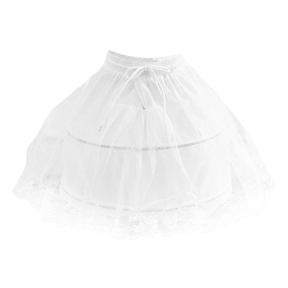 vingerafdruk Eervol oppervlakte Frcolor Underskirt Skirt Tutu Girls Petticoat Reifrock Skirt Petticoat  Tulle Crinoline Dress Kids Layered Flower Girl White - Walmart.com