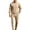 A Khaki, variant on Men's 2 Piece Outfits Crew Neck Sweatshirt Ndbuld Men's Check Crew Neck Sports Solid Color Set Loose Drape Versatile For Fitness And Commuting Two-piece Set Coffee,S
