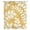 Mustard, White, Gold, variant on Khaki Leaves Sheer Curtains 45" Long for Bedroom, Farmhouse Botanical Branch Vintage Boho Modern Light Filtering Privacy Drapes, Breathable Semi Sheer Short Window Treatment for Kitchen Cafe Bathroom