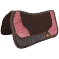 thumbnail image 2 of Klassy Cowgirl 28" x 30" Pink Prairie Contoured Felt Saddle Pad, 2 of 2