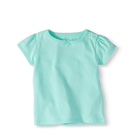 Baby Girl Short Sleeve Solid T-Shirt