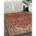 thumbnail image 2 of Ahgly Company Indoor Square Traditional Saffron Red Persian Area Rugs, 8' Square, 2 of 6