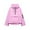 Pink B, variant on Enjoytime Women Waterproof Lightweight Rain Jacket Half Zip Pullover Hooded Windbreaker with Pocket Active Outdoor Hooded Raincoat