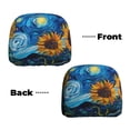 thumbnail image 3 of Headrest Covers for Cars Accessories Interior for Women Men 2Pcs - Starry Night Sunflower Field Head Rest Cover for Car Decorations, Car Headrest Cover for Car Decor Interior, 3 of 8