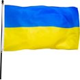 thumbnail image 1 of Ukraine Flag 3x5 ft Ukrainian National Flags Polyester 3x5 ft Flag, 1 of 4
