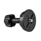 thumbnail image 1 of Adaptador de cuenco 75mm Half Ball Plano a Bowl Adaptador con 1/4 quot;y 3/8 quot; Tornillos para trípode de cabeza líquida DSLR Rig Cámara, 1 of 6