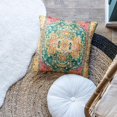 thumbnail image 3 of Throw Pillow Cover 18"x18" Boho, Vintage Persian Pillow Cover Ethnic Decorative Pillow Cases Home Outdoor Square Green Pink Pillowcase for Bed Sofa Couch, 3 of 6