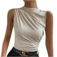 thumbnail image 2 of Giftesty Tank Tops for Women New Sweet and Spicy Top Fashionable and Sexy Spicy Girl One Line Neck Tank Top Fashionable Slim T-shirt Women's Top, 2 of 5