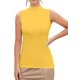 thumbnail image 1 of Top MANGDIUP para mujer, cuello alto, sin mangas, amarillo, talla L, 1 of 6
