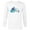White, variant on PIXAR Monsters Inc. Mike, Sully & Boo Holiday Snowball - Long Sleeve T-Shirt for Men - Customized-White