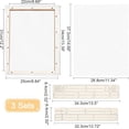 thumbnail image 4 of 3 Sets Wooden Paper Making Mould 34x25cm Rectangle Wooden Papermaking Frame with Gauze Papermaking Screen Kit for Dried Flower Handcraft DIY Paper Craft, 4 of 5