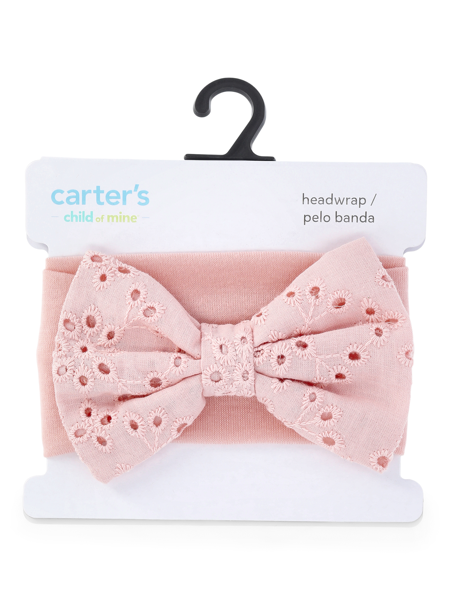 Carter's Child of Mine Baby Girls Texture Bow Headwrap, 1 Pack, Size 0-12M