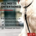 thumbnail image 4 of Glamour Rolled Leather Dog Leash for Small Medium and Large Dogs | Heavy Duty Strong Leather Puppy Leash for Outdoor Walking Running Training | Strong Dog Leashes for Large Breed Dogs - Black, 4 of 6