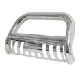 thumbnail image 1 of Hefilesy Stainless Steel Front Bumper Bull Bar Grille Guard for 05-12 Silver, 1 of 6