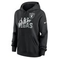 thumbnail image 2 of Women's Nike Black Las Vegas Raiders Wordmark Club Fleece Pullover Hoodie, 2 of 3