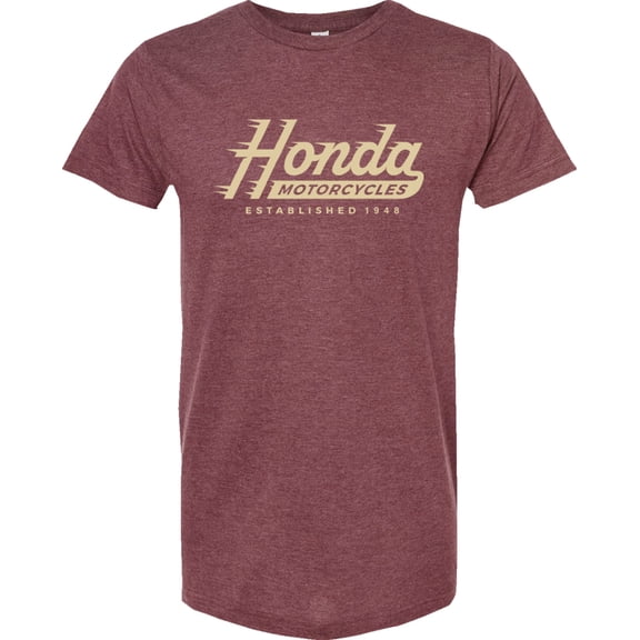 Licensed Honda Established Mens Short Sleeve T-Shirt Red LG