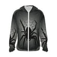 thumbnail image 1 of Fotbe Black Spiders Chaqueta con Protección Solar UPF 50+ para Hombre y Mujer, Camisa con Capucha y Bolsillos-Large, 1 of 7