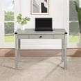 thumbnail image 3 of Victor Writing Desk with Drawer in Engineered Wood Champagne Oak Finish, 3 of 11