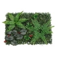 thumbnail image 1 of Paneles de flores de bayas de plantas de césped verde artificial Paneles Follaje de fiesta de boda Verde B, 1 of 9