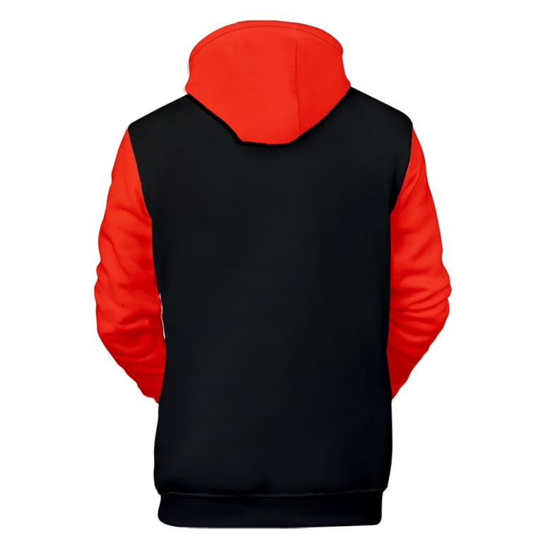 King and queen hoodies red and black hotsell