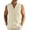 Beige, variant on COOFANDY Men Button Up Sleeveless Shirts Beach Summerk Top Casual Linen Shirt Slim Fit