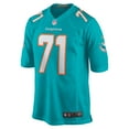 thumbnail image 2 of Men's Nike Brandon Shell Aqua Miami Dolphins Home Game Player Jersey, 2 of 4