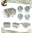 thumbnail image 2 of CoTa Global Baja Beach Medium Wooden Jewelry Box - Handcrafted Nautical Trinket with Seashell and Starfish Decorations Accent Tabletop Home Decor, Jewelry Storage - 6.75 Inch, 2 of 7