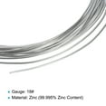 thumbnail image 4 of Uxcell 3 Rollos de Alambre de Zinc de Alta Pureza 99.99% de 18 Gauge Alambre de Zinc Puro de 1mm Alambre Suave para Beading (16.4Ft/Rollo), 4 of 7