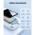 thumbnail image 4 of Portable Charger Power Bank, 20000mAh Fast Charging Portable Battery Pack with Built in USB-C(22.5W) and iOS(20W) Output Cables Compatible for iPhone Android Samsung Phone, Blue, 4 of 8