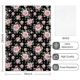 thumbnail image 2 of 2 Pcs Pioneer Flower Floral Print Pattern Kitchen Towels, Funny Microfiber Dish Towel Set, 18" X 26" Tea Towels, 2 of 6