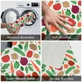 thumbnail image 4 of Vsdgher Vegetables print Flannel Anti-Slip Floor Mat Comfort Mat Floor Carpet for Decor, Non-Slip, Home, Office, Laundry, Durable, 4 of 5