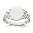 thumbnail image 6 of 925 Sterling Silver Signet Ring Size 8, 6 of 6
