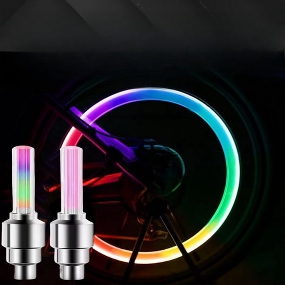 Bicycle Valve Light LED Bike Wheel Lights for Night Riding Flashing Spoke Light for Mountain Bike Cycling Safety Accessories