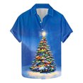 thumbnail image 2 of Styesk T-Shirts pour Homme Mode Col Rond Imprimé Manches Courtes T-shirt Décontracté Ample, 2 of 5