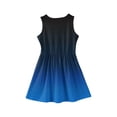 thumbnail image 3 of LTTVQM Dresses for Girls 12-13 Casual Gradient Sundress Church Sleeveless Midi Dresses Fashion Crewneck Spring Dress Dark Blue 12-13 Years, 3 of 4