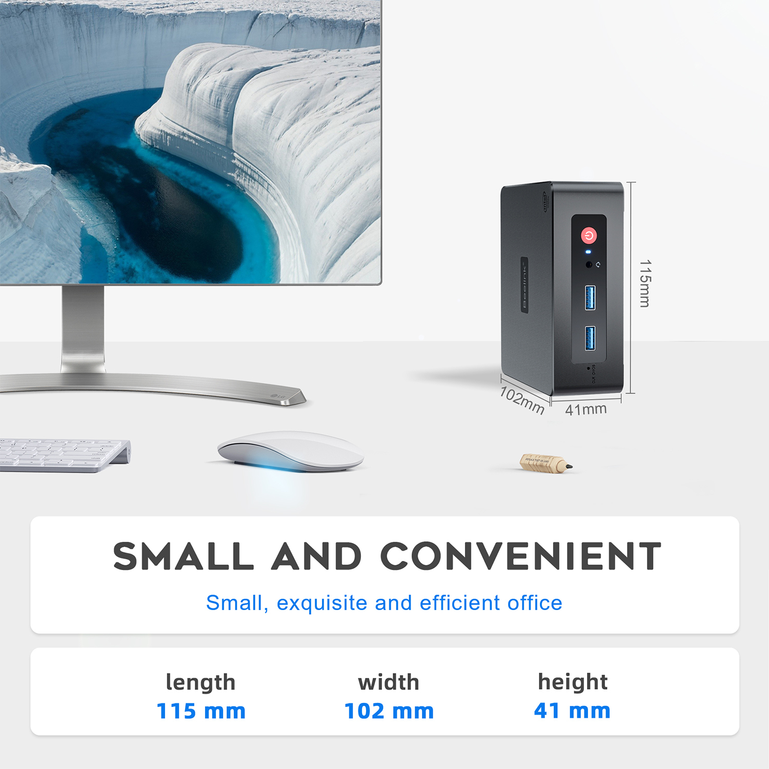 Mini PC Beelink Mini S Intel® Celeron® N5095 8G DDR4 RAM 256GB SSD