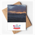 thumbnail image 1 of Ocean Sky Water Science Nature Picture Happy Birthday Greeting Cards Envelopes Blank, 1 of 3