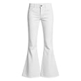 thumbnail image 7 of Mitankcoo Girls High Waist Flare Pants Classic Stretch Trousers with Pocket for Kids Fashion Casual 5-16Y, 7 of 7