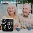thumbnail image 4 of Wrist Blood Pressure Monitor Rechargeable Digital Automatic Blood Pressure Cuff for Home Use Portable Talking Bp Monitor Full Screen Led Display Adjustable Bp Cuffs with Carrying Case, 4 of 6
