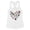 White, variant on Halloween Heart Tank Top Fitted Racerback Women's Large White