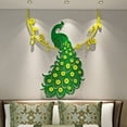 thumbnail image 1 of Xihbxyly Adhesivo de Pared Acrílico de Pavo Real, Diseño Floral 3D, Extraíble y Reutilizable, Decoración para Sala de Estar y Dormitorio, Versátil para El Hogar y La Oficina, Fácil de Aplicar, Tamaño, 1 of 1