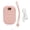 Sakura Pink, variant on Riousery Hand Warmer Rechargeable Electric Heater 4 Levels Heat Type C Portable Power Bank 4000mAh Waterless Pocket Warmer Down Jacket Appearance (Sakura Pink, 5.12 inches / 13 cm)